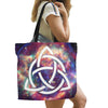 Triquetra Pagan wicca Tote Bag All Over Print Canvas Tote Bag/Large (1699) e-joyer 