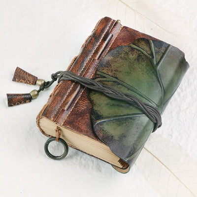 Wicca 100% Genuine Leather Handmade Journal Notebook Notebook MoonChildWorld