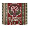 Blessed Yule wicca pagan Tapestry Tapestry MoonChildWorld 