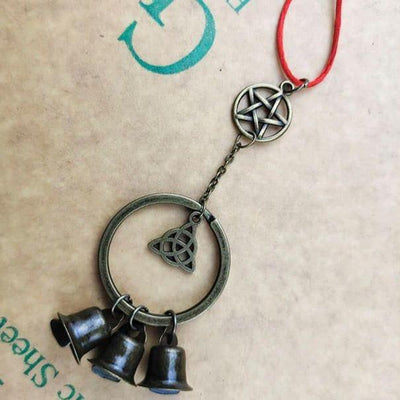Witch Bells Magic Bell Keychain Home Protection Bell MoonChildWorld as picture 9