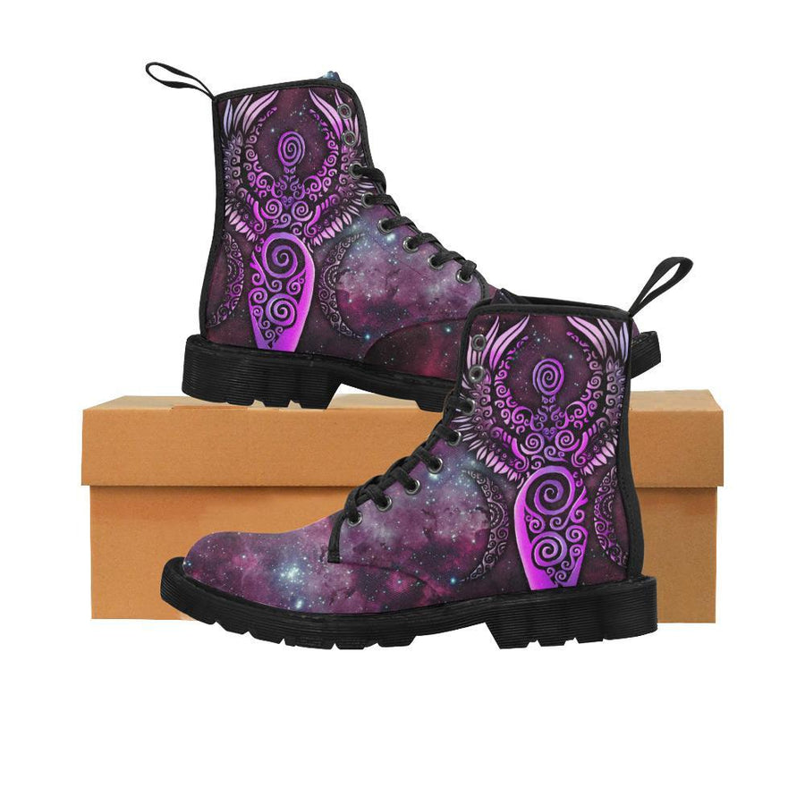 Goddess moon wicca Martin Boots Martin Boots for Women (Black) (1203H) e-joyer 