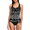 Wicca Blessed Be Vest One Piece Swimsuit Vest One Piece Swimsuit (S04) e-joyer 