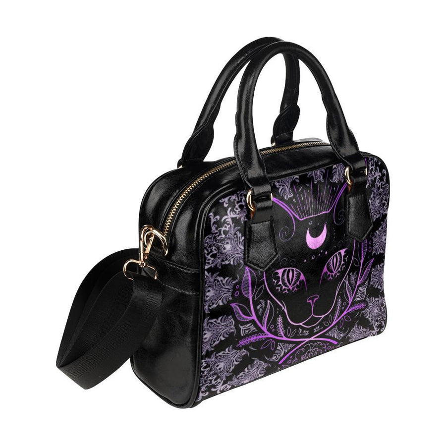 Moon occult cat wicca Shoulder Handbag Shoulder Handbags (1634) e-joyer 