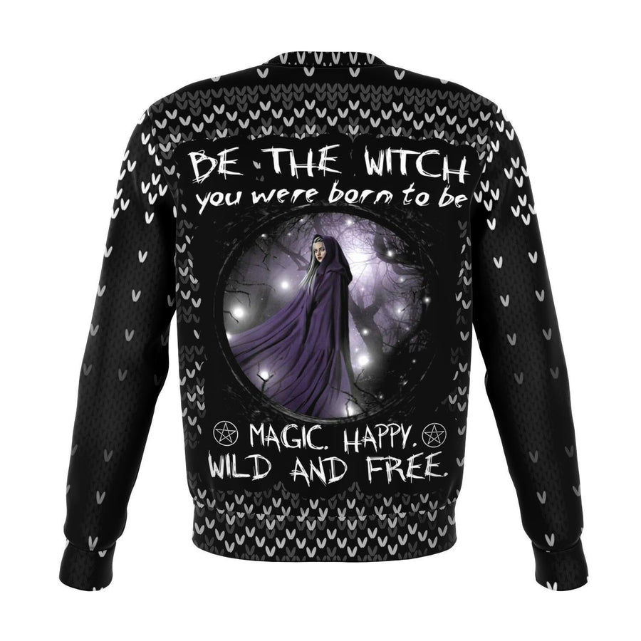 Witch Christmas Sweater Athletic Sweatshirt - AOP Subliminator XS 