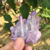 Purple flame aura quartz crystal Natural Stones MoonChildWorld 
