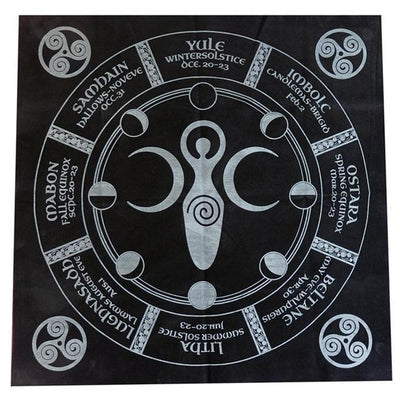 Wicca Tarot Tablecloth Tablecloth MoonChildWorld