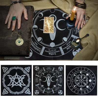 Wicca Tarot Tablecloth Tablecloth MoonChildWorld