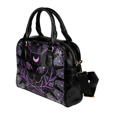 Moon occult cat wicca Shoulder Handbag Shoulder Handbags (1634) e-joyer