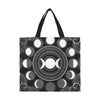 Moon phases wicca Tote Bag All Over Print Canvas Tote Bag/Large (1699) e-joyer
