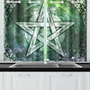 Pentacle Wicca Window Curtain Kitchen Curtain 26" X 39" e-joyer 