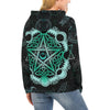 Celtic moon pentagram wicca Hoodie All Over Print Hoodie for Women (H13) e-joyer