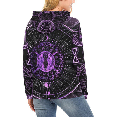 Goddess moon wicca All Over Print Hoodie All Over Print Hoodie for Women (H13) e-joyer