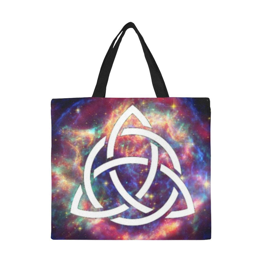 Triquetra Pagan wicca Tote Bag All Over Print Canvas Tote Bag/Large (1699) e-joyer 