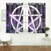 Wicca pentacle Window Curtain Kitchen Curtain 26" X 39" e-joyer