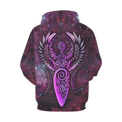 Goddess moon Wicca Hoodie All Over Print Hoodie for Women (H13) e-joyer