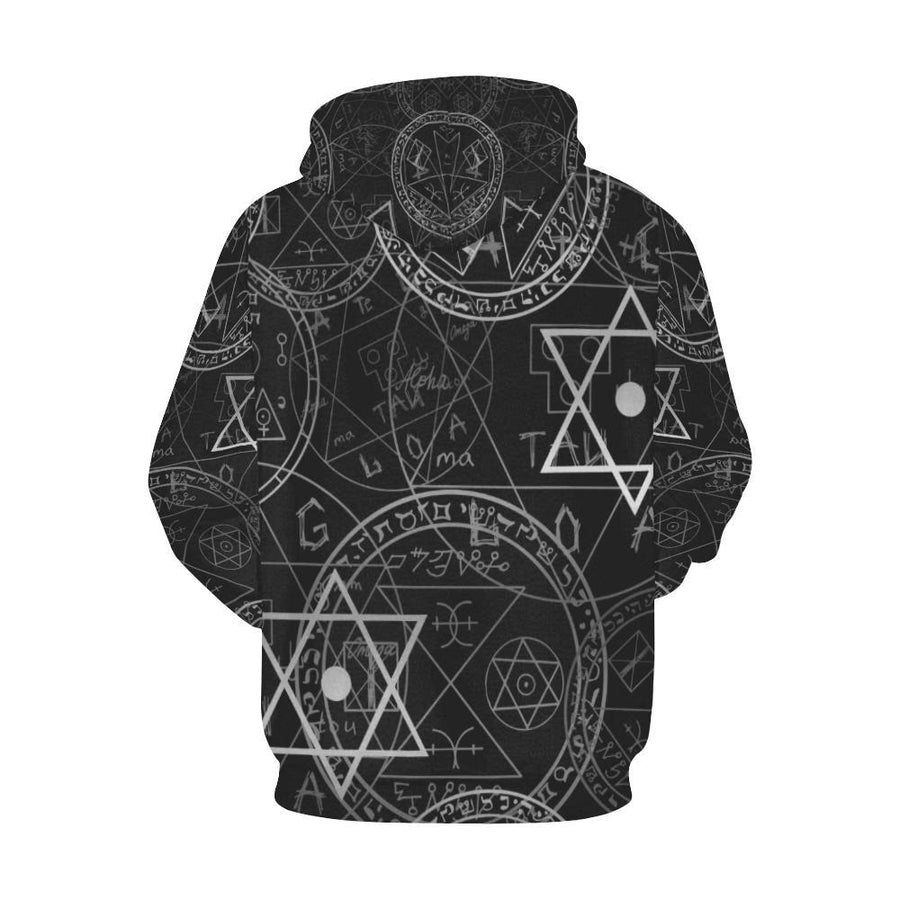 Witchy cat occult wicca Hoodie All Over Print Hoodie for Women (H13) e-joyer 