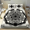 Celtic pentagram moon phases wicca bedding set Bedding Set MoonChildWorld 