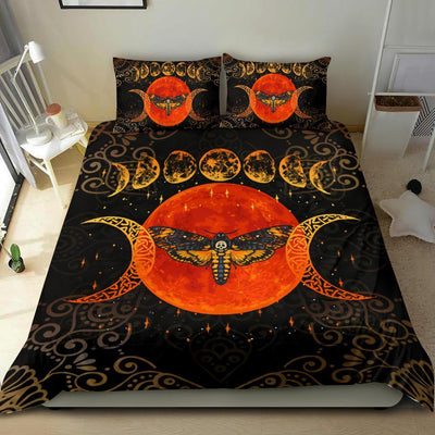 Death Moth Moon phases Wicca Bedding Set Bedding Set MoonChildWorld