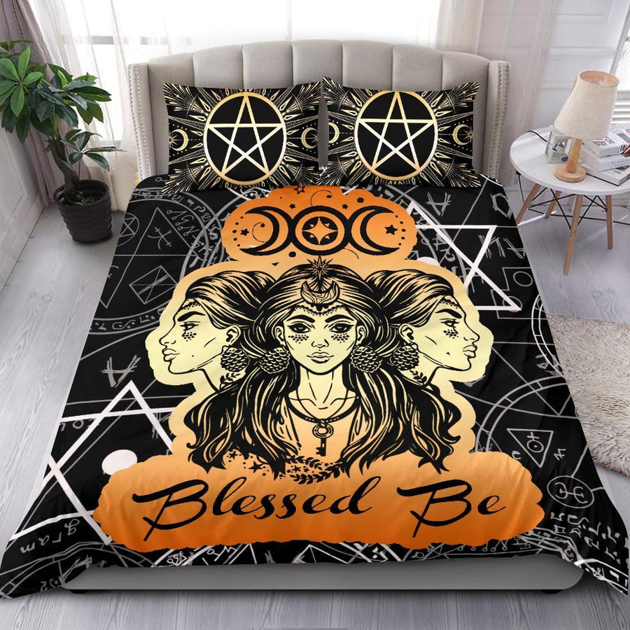 Triple goddess wicca Bedding Set Bedding Set MoonChildWorld 
