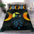 Triple moon owl wicca bedding set