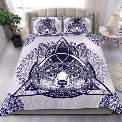 Pagan celtic wolf wicca bedding set Bedding Set MoonChildWorld
