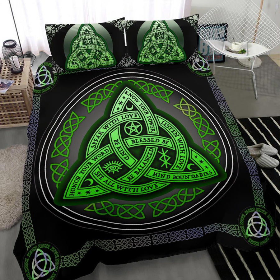 Triquetra celtic wicca Bedding Set Bedding Set MoonChildWorld 