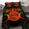 Death Moth Moon phases Wicca Bedding Set Bedding Set MoonChildWorld 