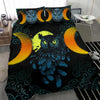 Triple moon owl wicca bedding set Bedding Set MoonChildWorld