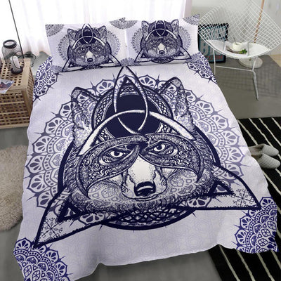 Pagan celtic wolf wicca bedding set Bedding Set MoonChildWorld