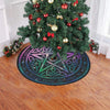 Pentacle wicca Christmas Tree Skirt Christmas Tree Skirt e-joyer 
