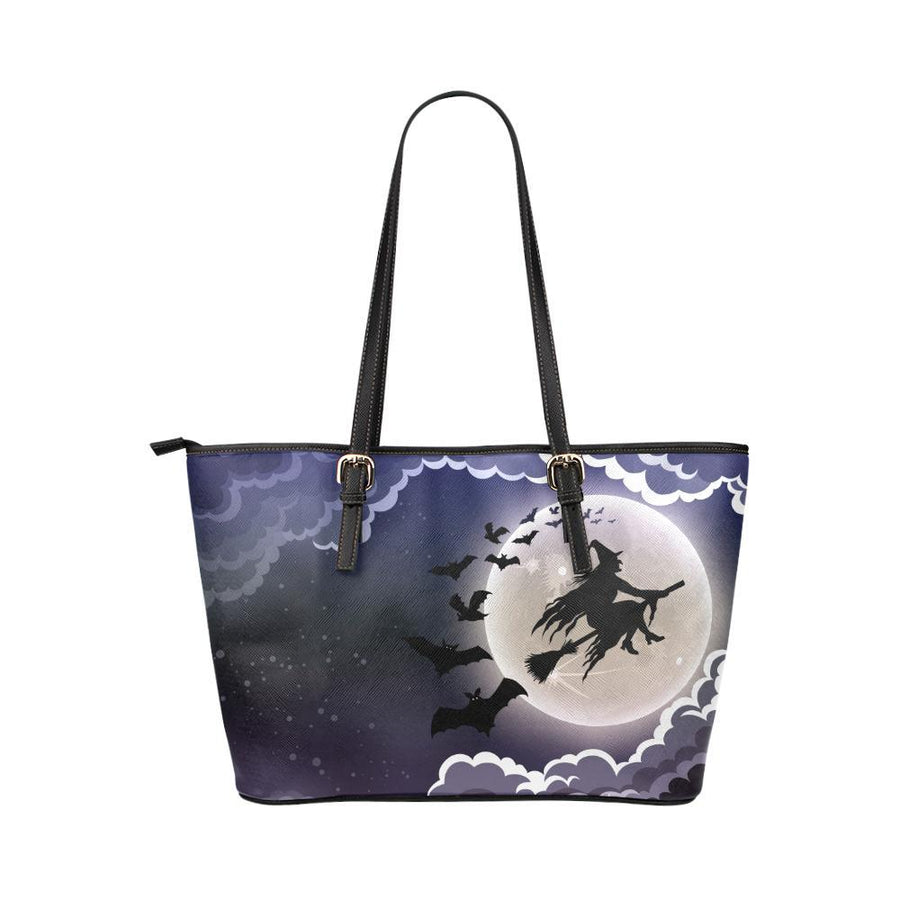 Flying witch Leather Tote Bag Leather Tote Bag/Small e-joyer 