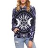 Triple moon wicca All Over Print Hoodie All Over Print Hoodie for Women (H13) e-joyer