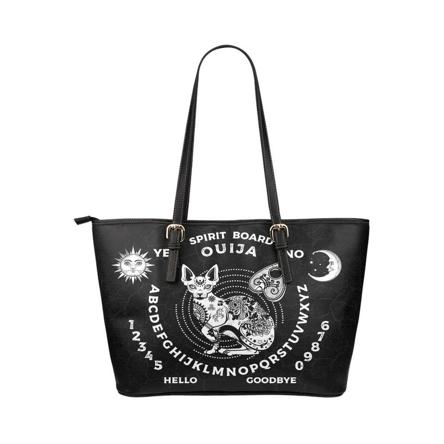 Ouija board witch Leather Tote Bag Leather Tote Bag/Small e-joyer 
