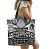 Ouija Board Witch Tote Bag All Over Print Canvas Tote Bag/Large (1699) e-joyer 