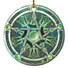 Magic Pentagram Wicca Pagan Circle Ornament Housewares CustomCat