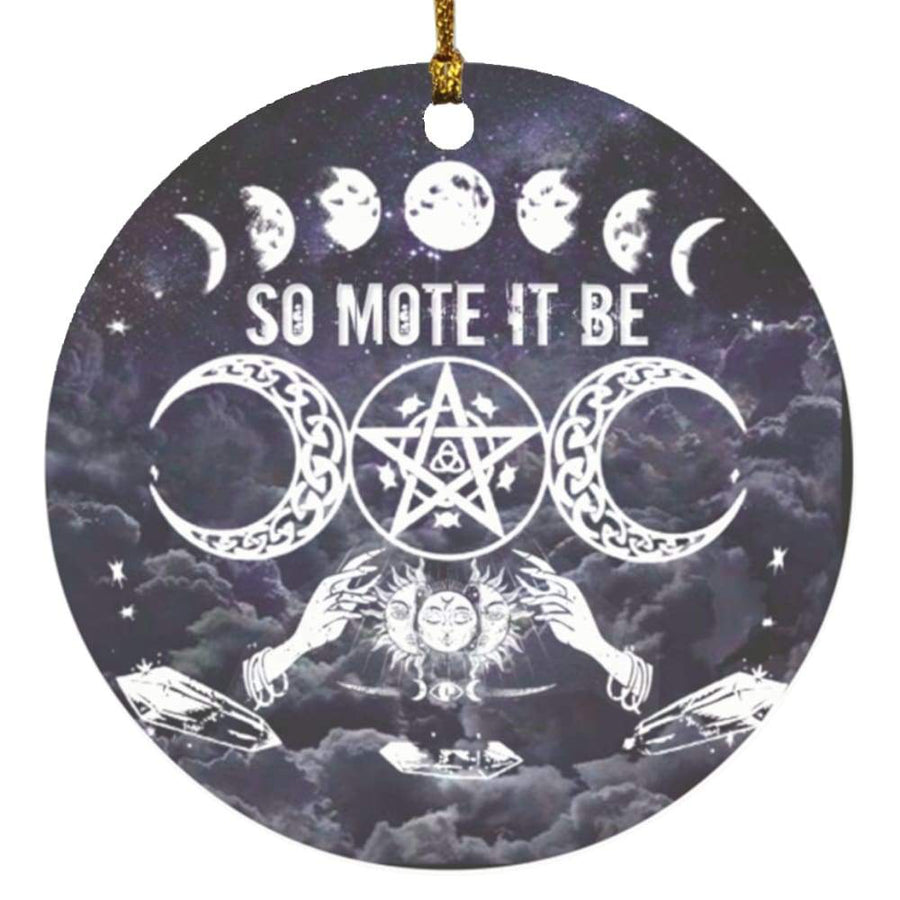 So mote it be wicca Circle Ornament