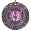 Goddess moon wicca Circle Ornament Housewares CustomCat