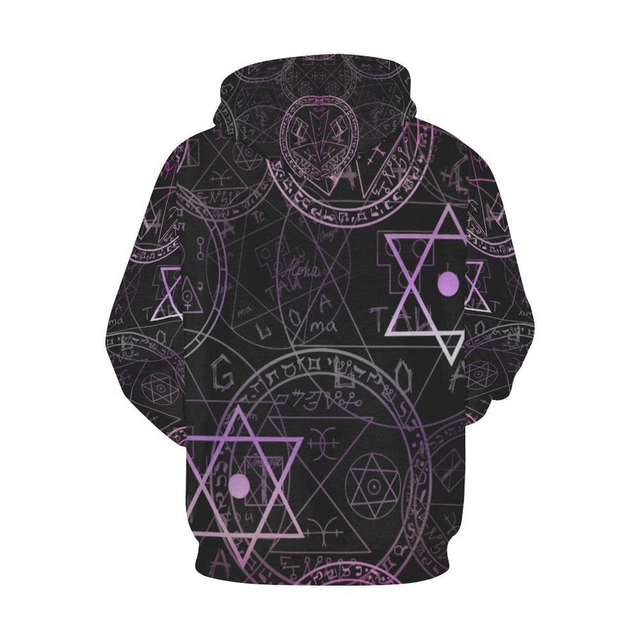 Witchy cat moon phases All Over Print Hoodie