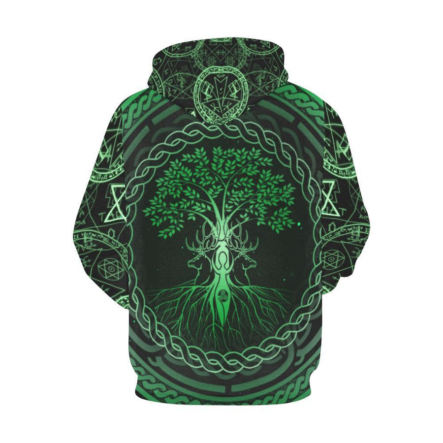 Triquetra celtic pagan wicca All Over Print Hoodie