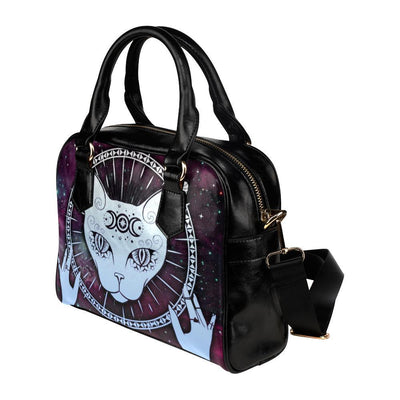 Occult cat wicca Shoulder Handbag Shoulder Handbags (1634) e-joyer