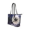 Flying witch Leather Tote Bag Leather Tote Bag/Small e-joyer