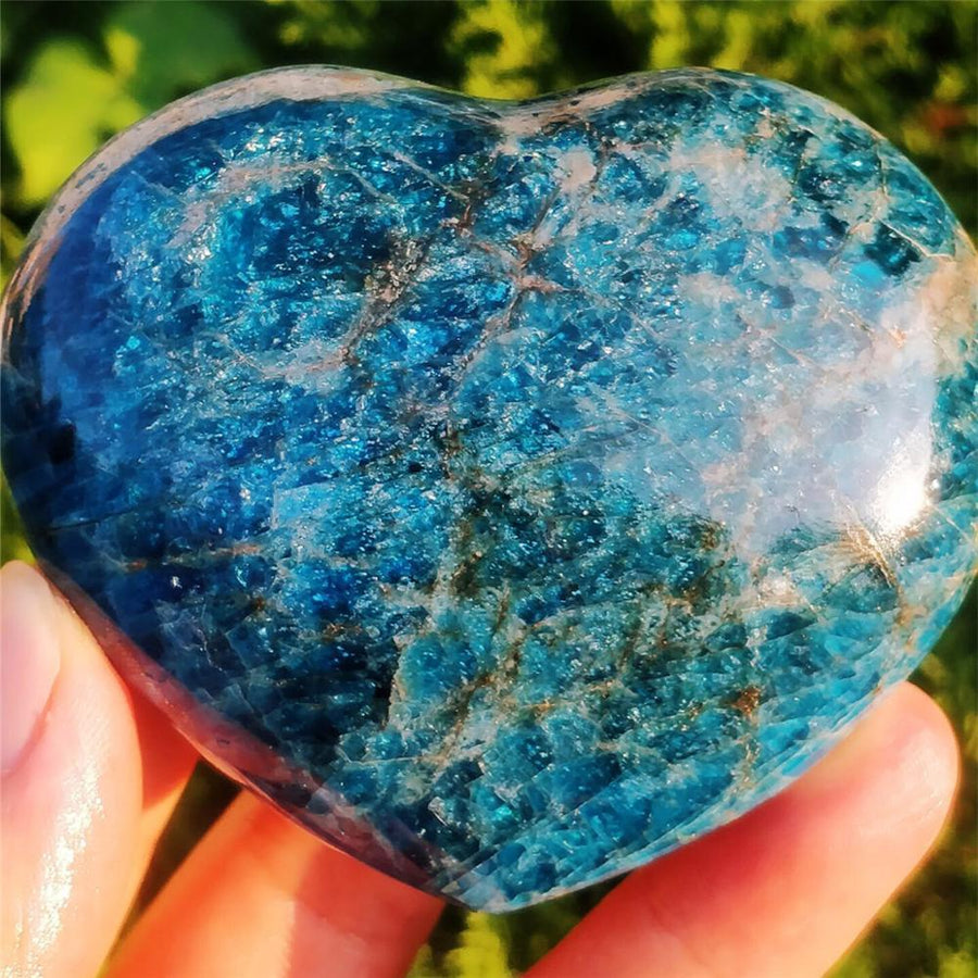 Blue apatite crystal quartz Natural Stones MoonChildWorld 
