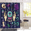 Magic Moon Witch Shower Curtain Shower Curtain MoonChildWorld Crystal ball 48x72in 124x182cm