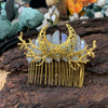 Moon Raw Crystal Branch Wicca Hair Comb Hair Clip MoonChildWorld 