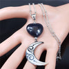 Heart Natural Stone Moon Witch Necklace Necklace MoonChildWorld