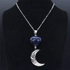 Heart Natural Stone Moon Witch Necklace Necklace MoonChildWorld 