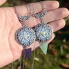 Witch Pentagram Quartz Stone Necklace Necklace MoonChildWorld 