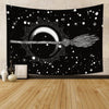 Wicca Sun Moon Tapestry Tapestry MoonChildWorld Moon broom 150x100cm No Lights