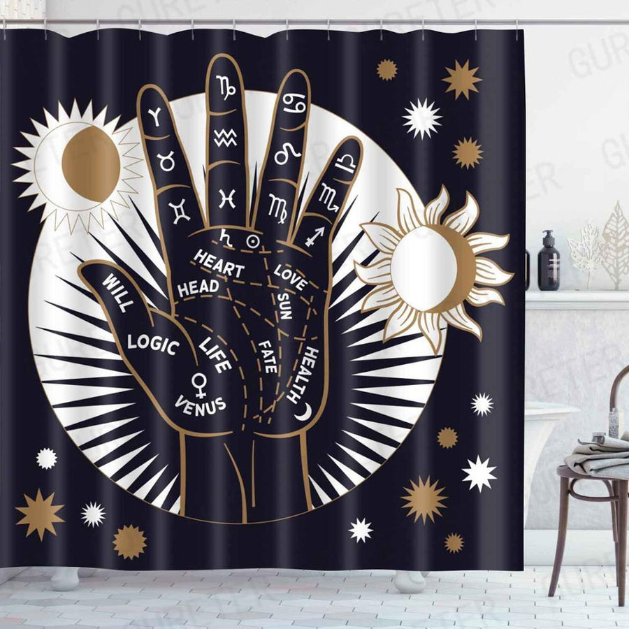 Magic Moon Witch Shower Curtain