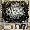 Wicca Moon and Sun Tapestry Tapestry MoonChildWorld Triple moon sun 95x73cm 37x28inch